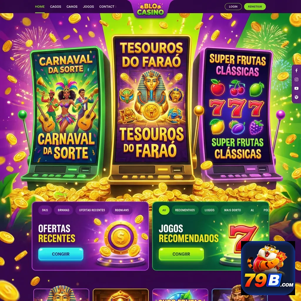Tela do aplicativo 79b mostrando jogos VIP de cassino.
