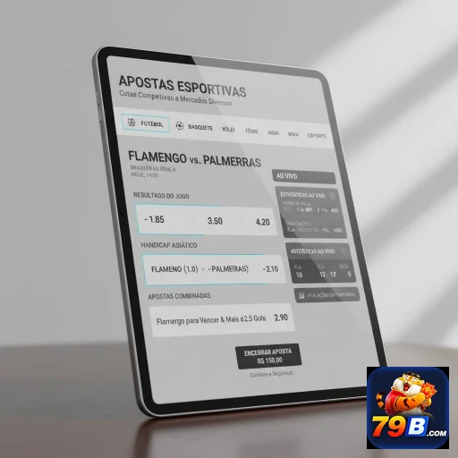 Apostas esportivas no 79b mostrando informações sobre Flamengo.