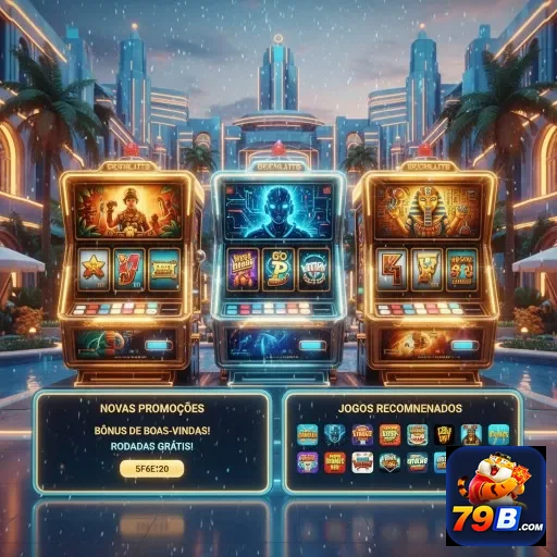 Slots vibrantes no 79b destacam promoções e jogos.