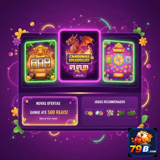 Ilustração de promoções VIP e jogos no 79b.