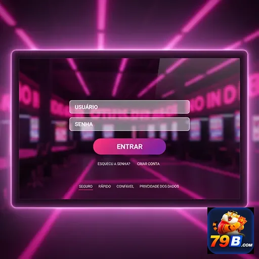 Tela de login da 79b com campos para usuário e senha.