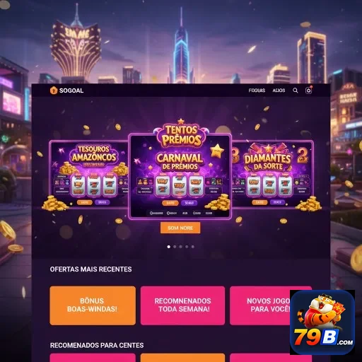Imagem da área de suporte VIP da 79b com jogos destacados.