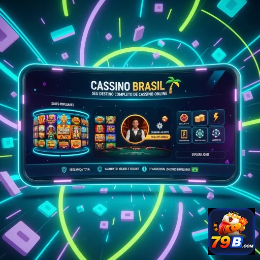 Interface do 79b com slots e dealers ao vivo à mostra.
