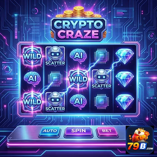 Tela do jogo 'Crypto Craze' no cassino online 79b.