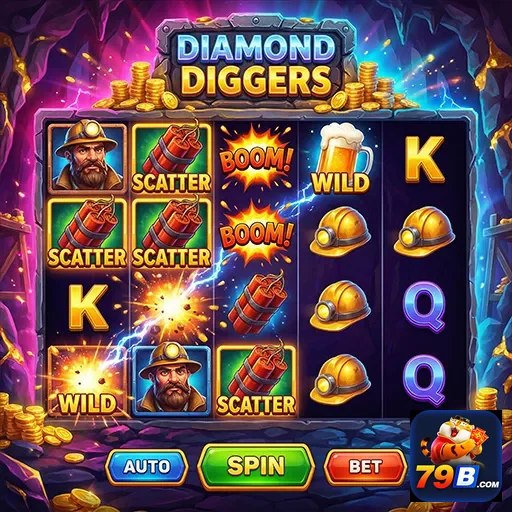 Imagem do jogo Diamond Diggers no aplicativo VIP da 79b.