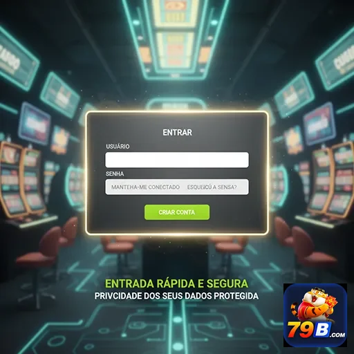 Tela de login do 79b para acesso rápido às ofertas VIP.