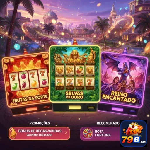 Slots emocionantes disponíveis na 79b, incluindo 'Selvas de Ouro'.