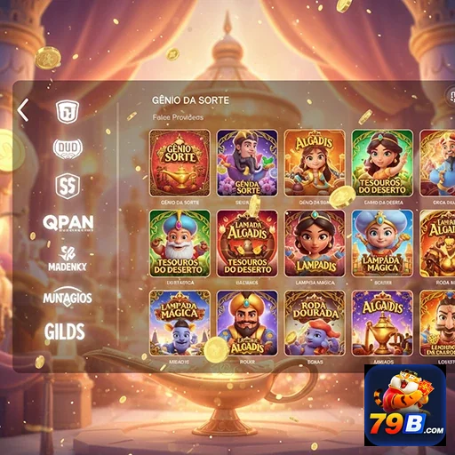 Interface do 79b mostrando jogos VIP com tema de fortuna.