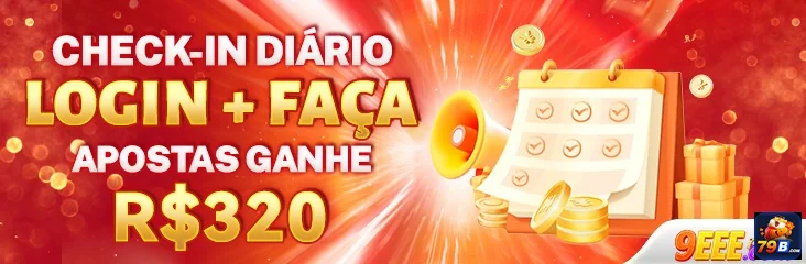 Banner do 79b destacando check-in e prêmios.